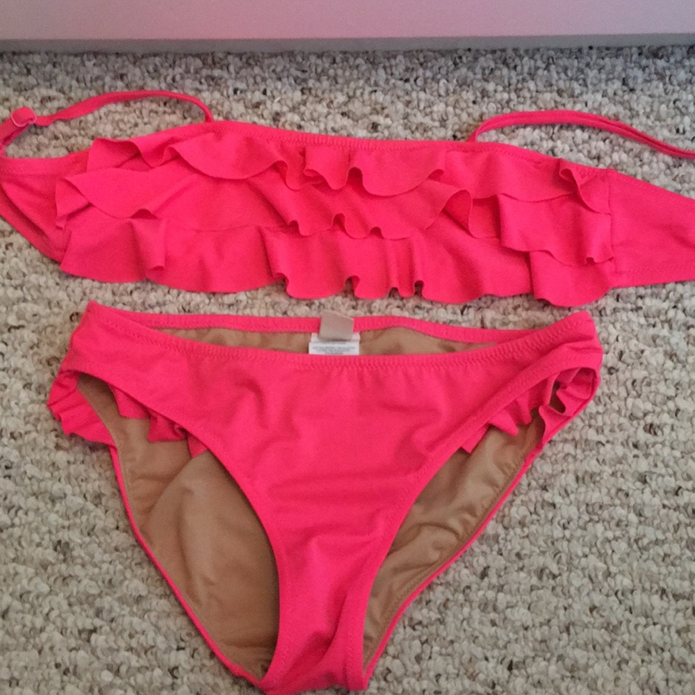Bright Pink CrewCuts Bikini Set